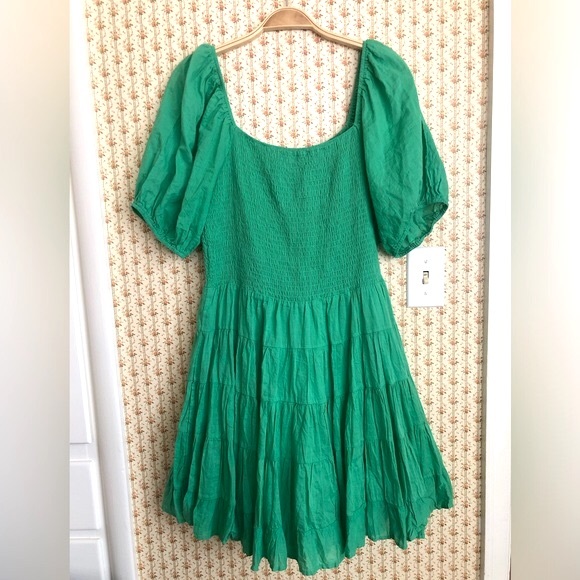 Altar’d State Puff-Sleeve Tiered Cottagecore Sundress | Large - Picture 4 of 6